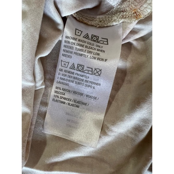 Susan Graver Regular Printed Cool Touch Knit Tunic MANGO NWOT SIZE L - Picture 6 of 7